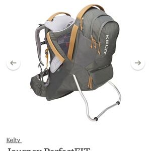 Kids Backpack Carrier - Kelty Journey PerfectFIT Elite, Gray and Tan